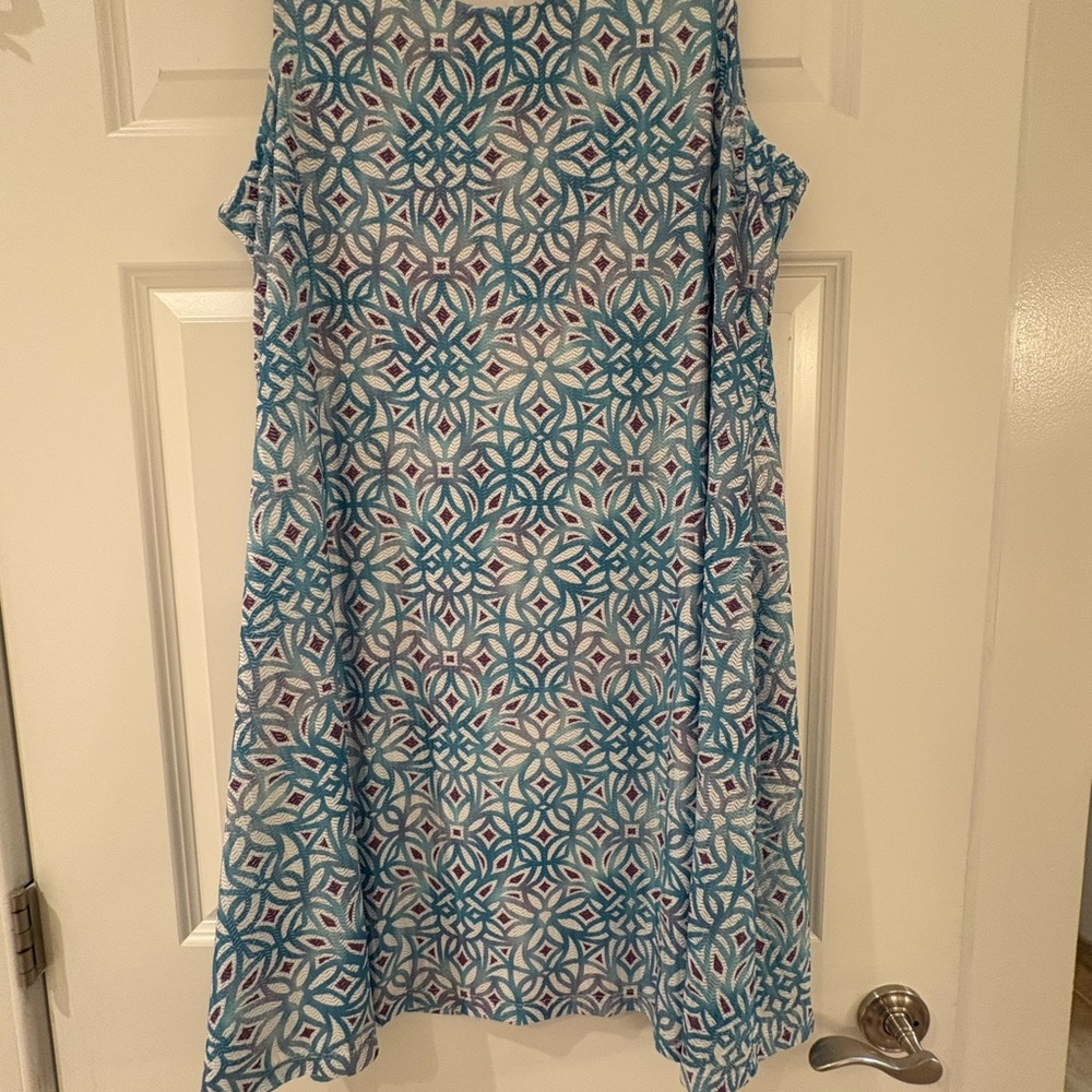 Chico's Blue and White Patterned Dress CLOSET CLEAN OUT